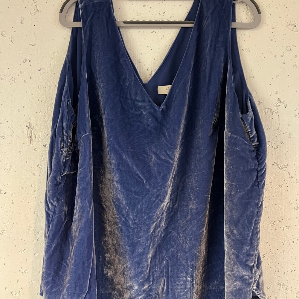 Loft velvet top